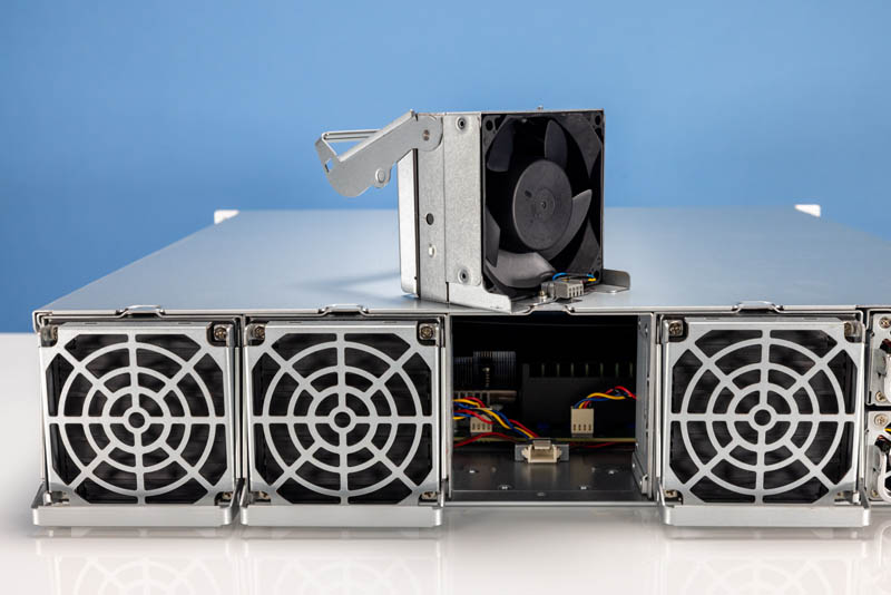 Supermicro ARS 210ME FNR Ampere Altra Max Arm Server Rear Fans