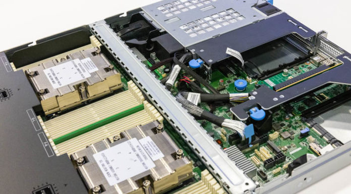 Inspur Shows AMD EPYC Genoa and Major OAM Liquid Cooled Server at SC22 Inspur NF5180G7 AMD EPYC Genoa 1U At SC22 3