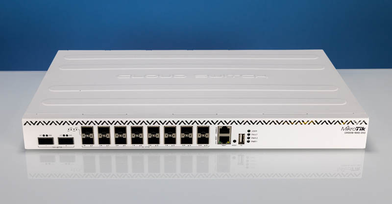 MikroTik CRS518 16XS 2XQ Front Top