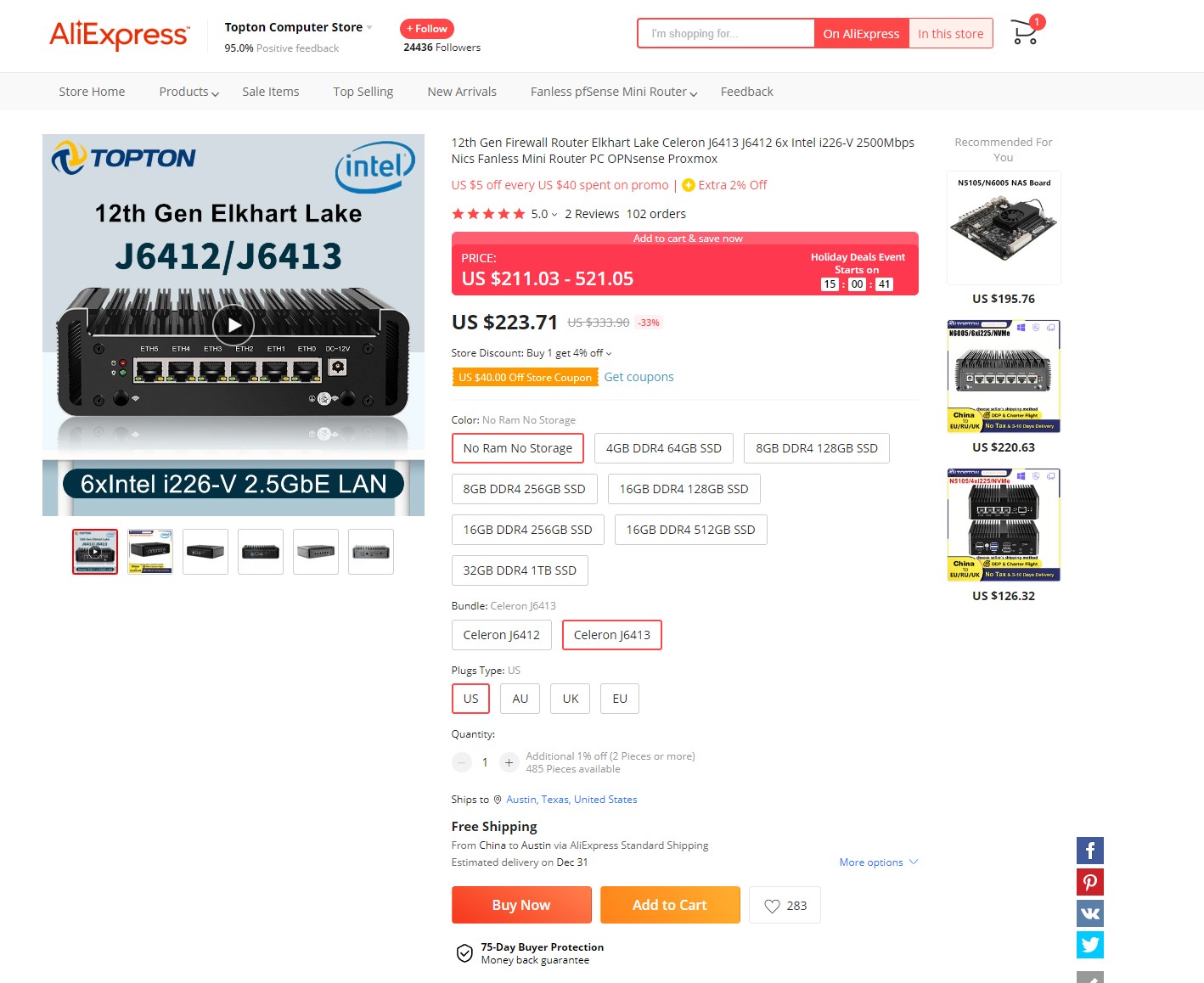 6x Intel I226 Intel J6413 Barebone intel i226 intel i226intel i226 - AliExpress