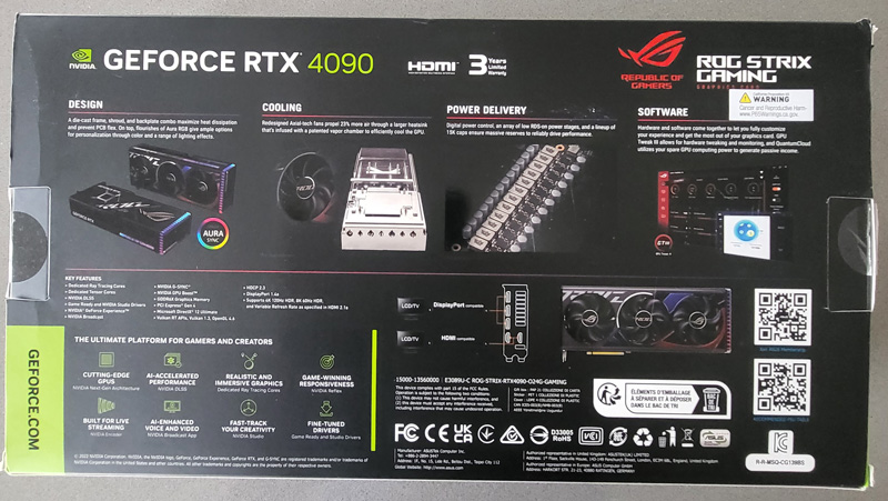  ASUS ROG Strix GeForce RTX® 4090 OC Edition Gaming