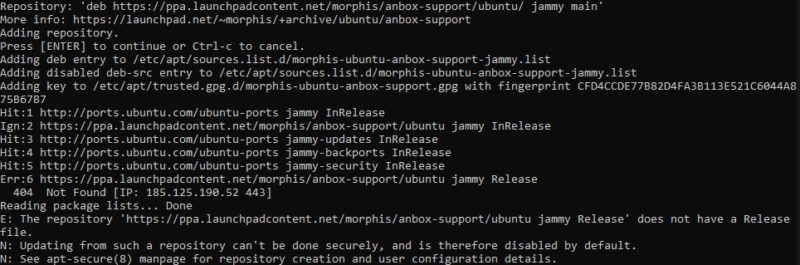 Anbox Arm64 Install Step 1 On Ubuntu 20.04 2023 01 30