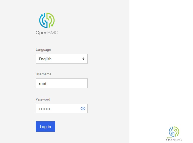 OpenBMC Default Login Credentials and root Password
