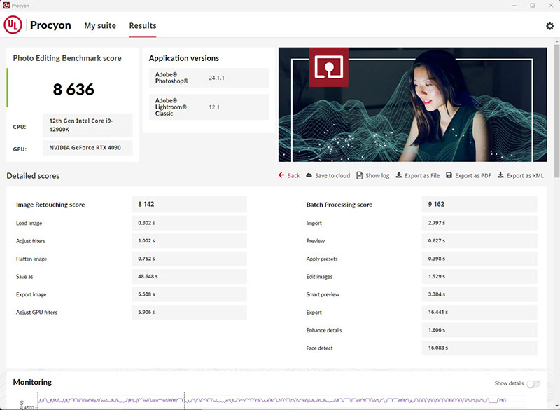 Procyon Photo Editing Benchmark