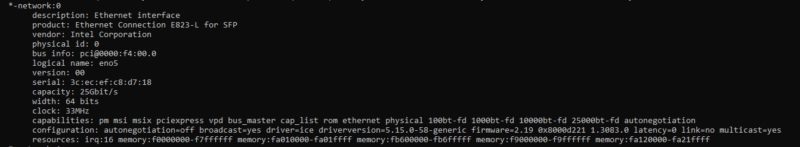 Supermicro Intel E823 L Lshw