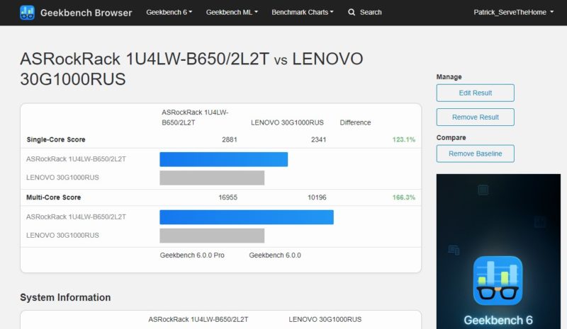 ASRock Rack 1U4LW B650 2L2T AMD Ryzen 9 7900 V Lenovo ThinkStation P360 Ultra Intel Core I9 12900 Geekbench 6