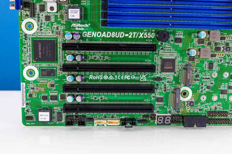 ASRock Rack GENOAD8UD 2T X550 ASPEED AST2600 And PCIe Slots 2