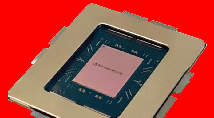 Broadcom Tomahawk 5 based 51.2T Bailly Co-Packaged Optics Switch Shown Broadcom Tomahawk 5 Bailly 51.2T Co Packaged Optics CPO Switch Chip Cover