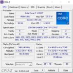 Intel Core I7 12700T CPU Z