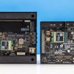 NVIDIA Jetson Orin Nano Developer Kit Next To AGX Kit Boottom