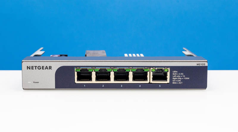 Netgear MS105 Port Side