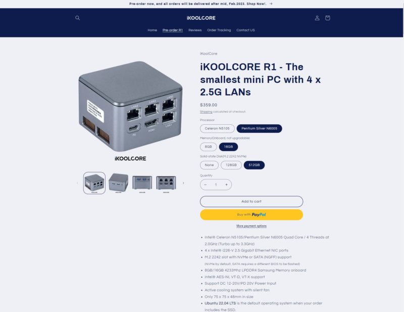 IKoolCore R1 Price As Configured