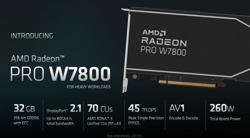 AMD Radeon Pro W7800 Series Overview