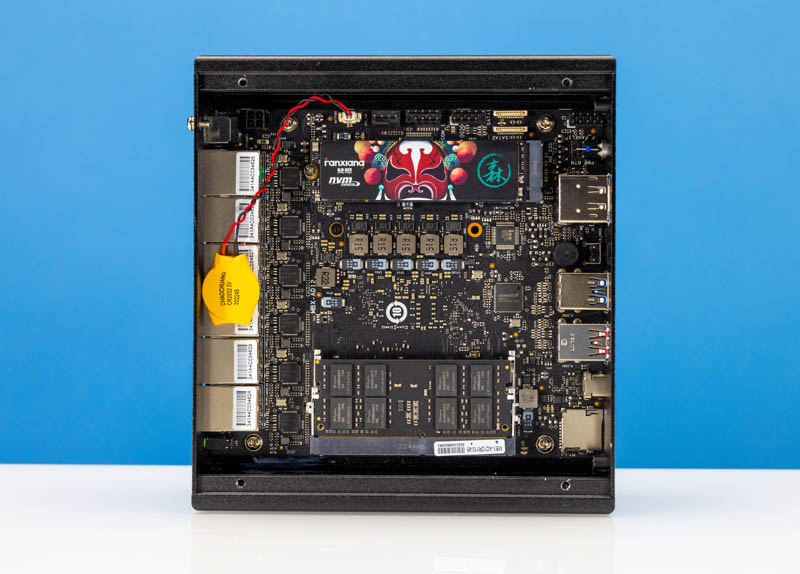 CW Alder Lake Intel Core I5 1235U 6x 2.5GbE Fanless System Internal Overview Configured