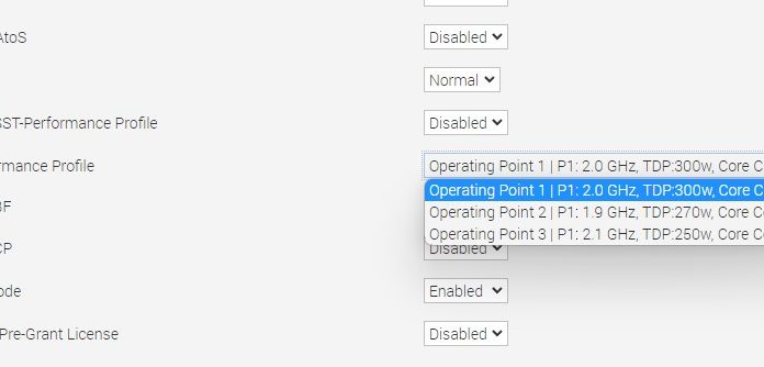 How To Change Core Count and TDP of Intel Xeon Y CPUs on Dell PowerEdge Dell Intel SSD Performance Profile