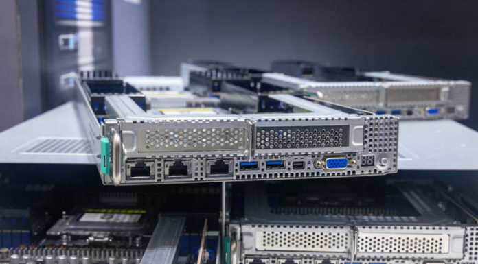 ASUS NVIDIA HGX H100 AI and 2U4N AMD EPYC Genoa at ISC 2023 ASUS RS720QA E12 RS8U ISC 2023 Node Rear IO Out