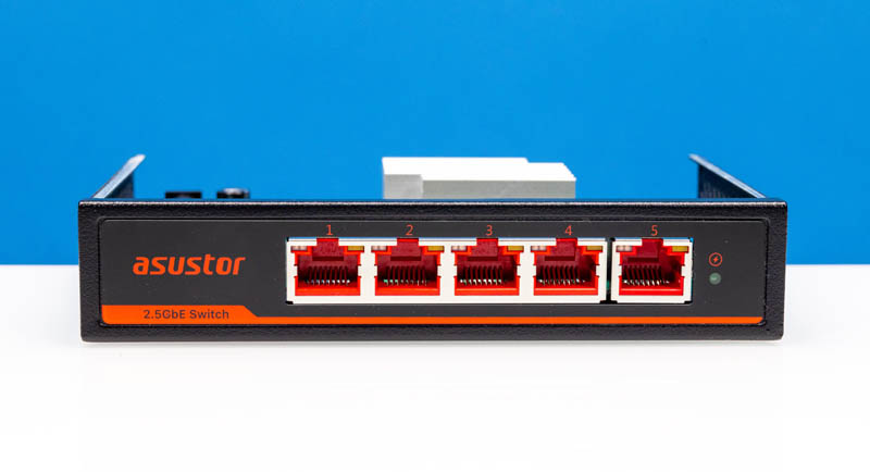 Asustor ASW205T Ports Top Off