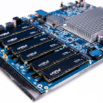 Asustor FS6712X NAS Intel N5000 Side 6x Crucial P3 Plus 4TB Installed