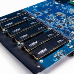 Asustor FS6712X NAS SODIMM Side Crucial P3 Plus Installed 2