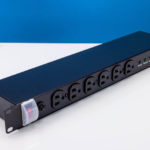 CyberPower CPS1215RMS 15A 1U Power Strip Power Switch Angle