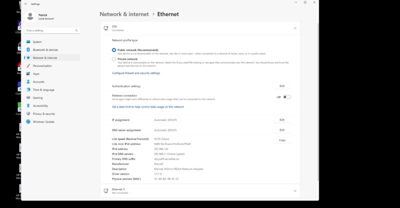 HP Elite Mini 600 G9 Connected At 10Gbps