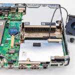 HP Elite Mini 800 G9 DDR5 SODIMM Area With Cover And Fan Removed