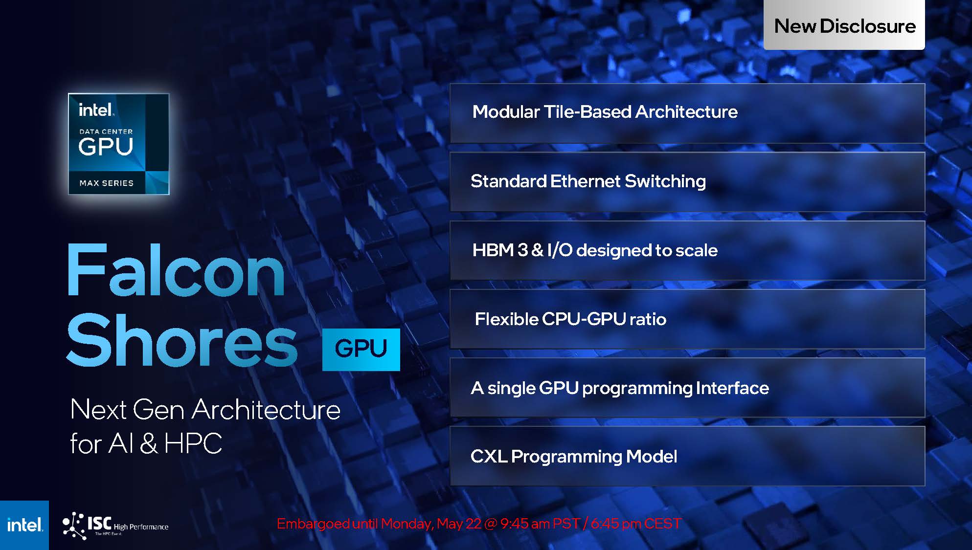 Intel ISC23 5th Gen Intel Xeon Scalable And Granite