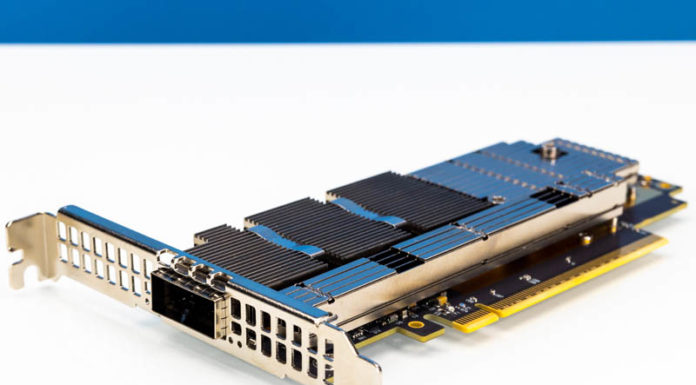 NVIDIA ConnectX-7 400GbE and NDR Infiniband Adapter Review from PNY NVIDIA ConnectX 7 400G OSFP Angle 1