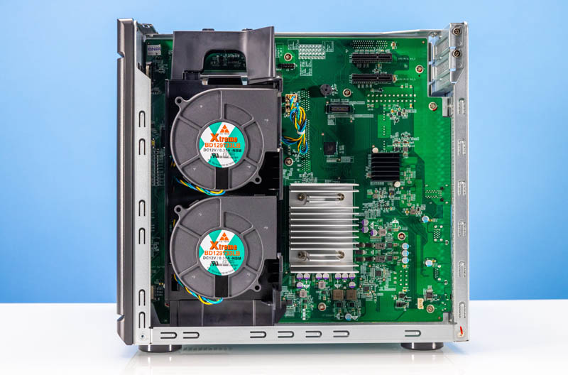 QNAP TS 1655 CPU And Memory Side With Fans