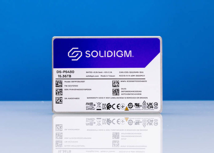 Solidigm D5 P5430 15.36TB Top Label