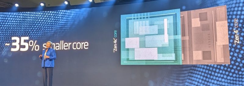 AMD Zen 4c 35 Percent Smaller Core Large