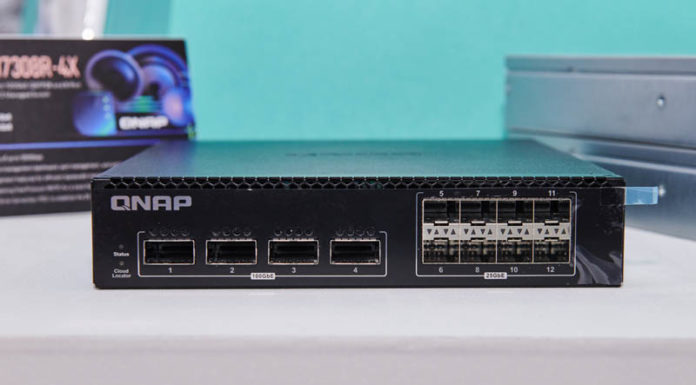 QNAP QSW-M7308R-4X is a 4x 100GbE 8x 25GbE Switch QNAP QSW M7308R 4X Front At Computex 2023