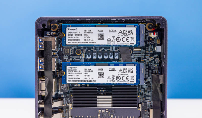Minisforum UM790 Pro Dual 256GB Kingston PCIe Gen4 NVMe SSDs