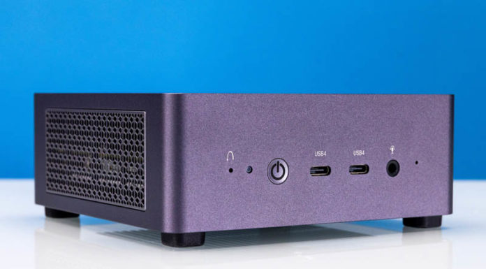 Minisforum UM790 Pro Review Big Upgrade to a Small AMD System Minisforum UM790 Pro Front Angle