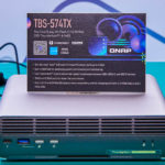QNAP TBS 574TX At Computex 2023 Front With Card
