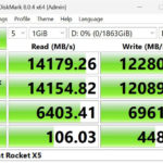 Sabrent Rocket X5 PCIe Gen5 NVMe SSD CrystalDiskMark