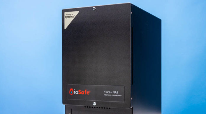ioSafe 1522+ NAS Review Synology Powered Fireproof and Waterproof NAS IoSafe 1522 Plus NAS Front Angle 1