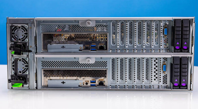 AIC HA401-TU High-Availability SAS Storage Server Review AIC HA401 TU HA Rear With PSUs And Nodes