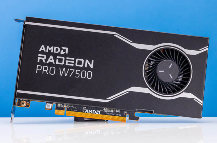 AMD Radeon Pro W7500 Launched a PCIe Slot Powered 70W 8GB GPU