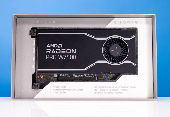 AMD Radeon Pro W7500 Launched a PCIe Slot Powered 70W 8GB GPU