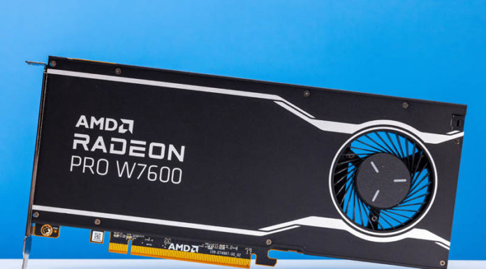 AMD Radeon Pro W7600 8GB 130W Single Slot GPU Launched AMD Radeon Pro W7600 Front