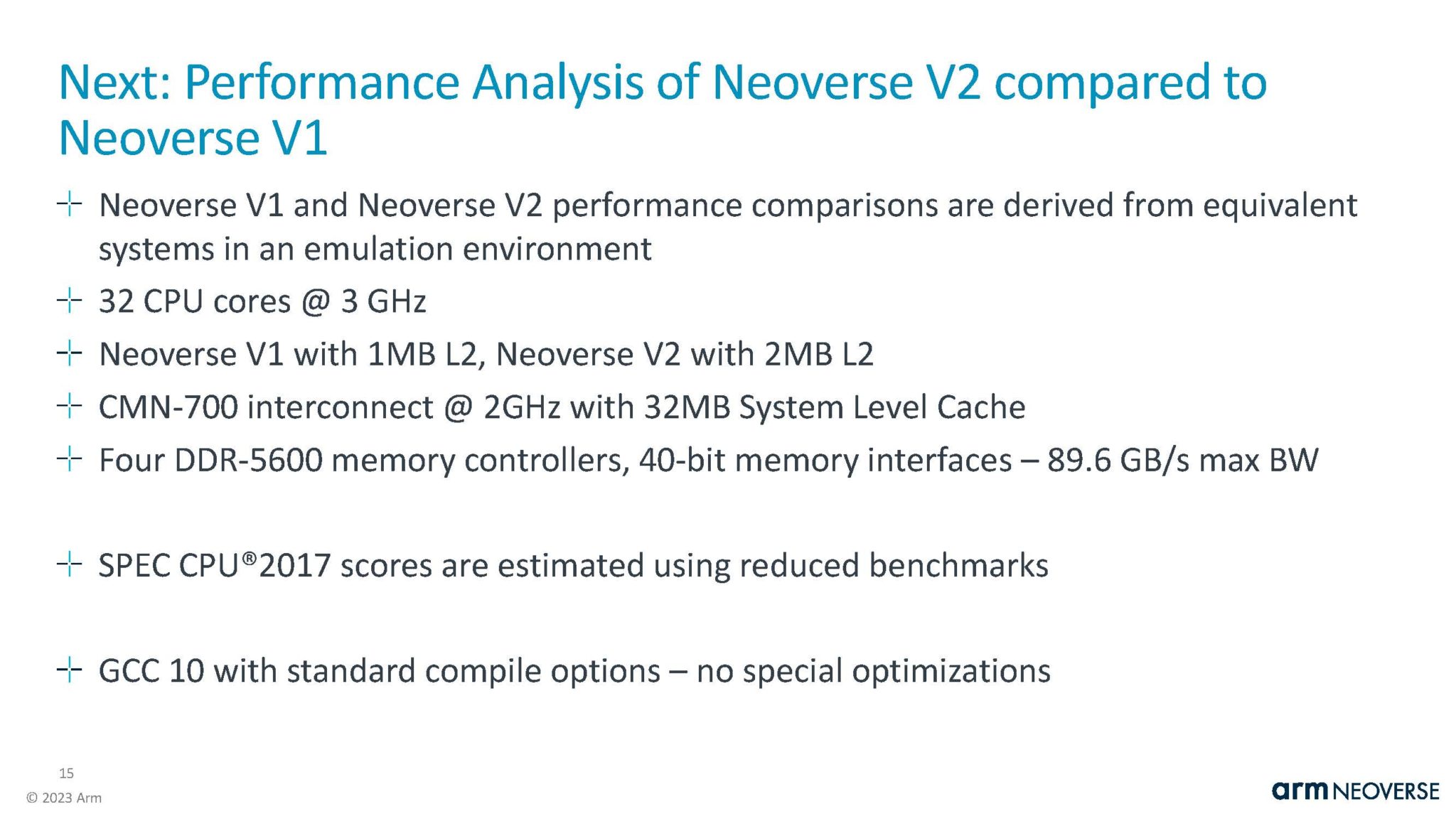 Arm Neoverse V2 at Hot Chips 2023