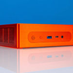 Beelink GTR7 Pro Hermes Orange Angle 1