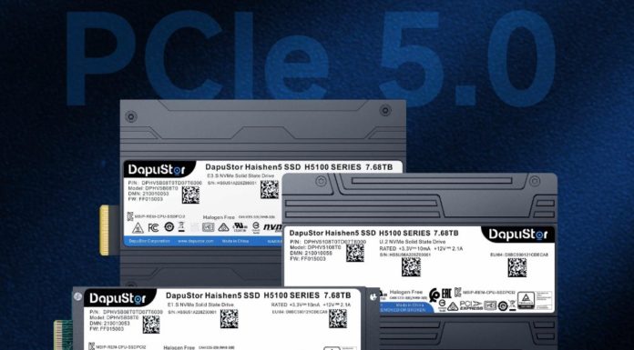 DapuStor Haishen5 H5100 PCIe Gen5 NVMe SSD with Marvell Bravera in Production DapuStor Haishen5 SSD