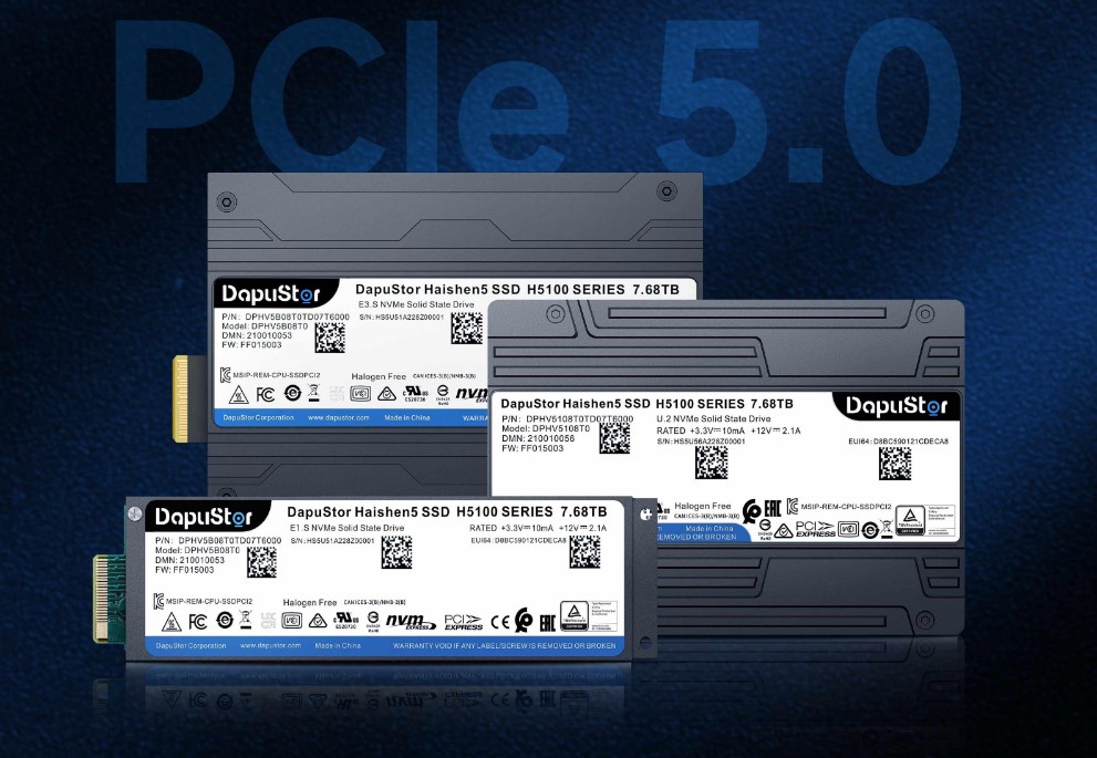 Dapuwei announces mass production of enterprise PCIe 5.0 SSD equipped with  Marvell Bravera™ SC5 master