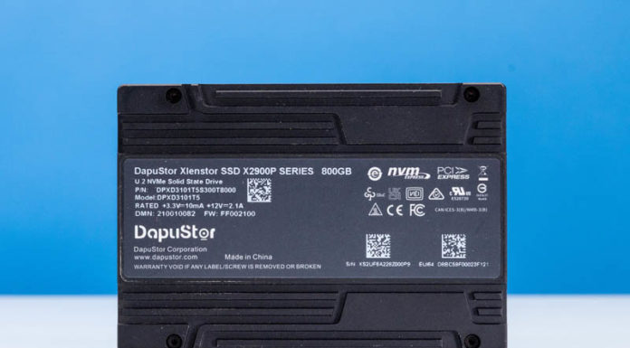 DapuStor Xlenstor2 X2900P 800GB Review The 100 DWPD Next-Gen SLC Optane Alternative DapuStor Xlenstor2 X2900P Label