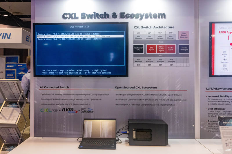 FADU CXL Switch In FPGA At FMS 2023 1