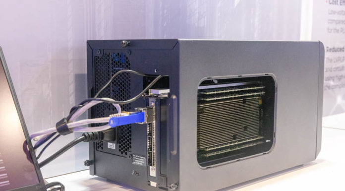 FADU CXL 2.0 Switch and PCIe Gen5 NVMe SSDs at FMS 2023 FADU CXL Switch In FPGA At FMS 2023 3