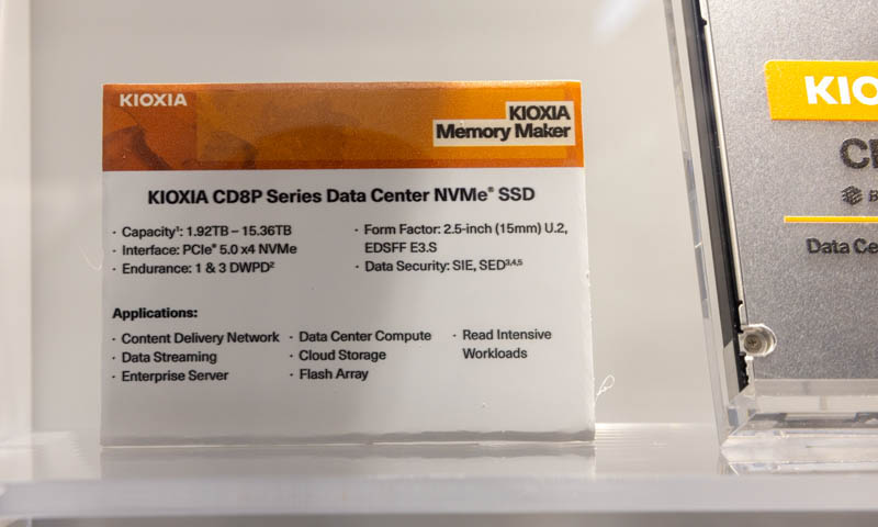 Kioxia CD8P At FMS 2023 1