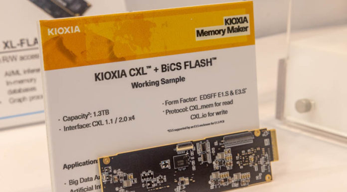 Kioxia CXL and BiCS Flash SSD Shown at FMS 2023 Kioxia CXL And BiCS Flash At FMS 2023 7